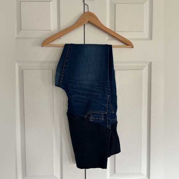 Thyme Maternity Slim Dark Blue Jeans | Sz M - Picture 4 of 9